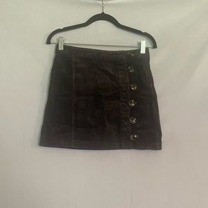 Corduroy Mini Skirt - Size Small